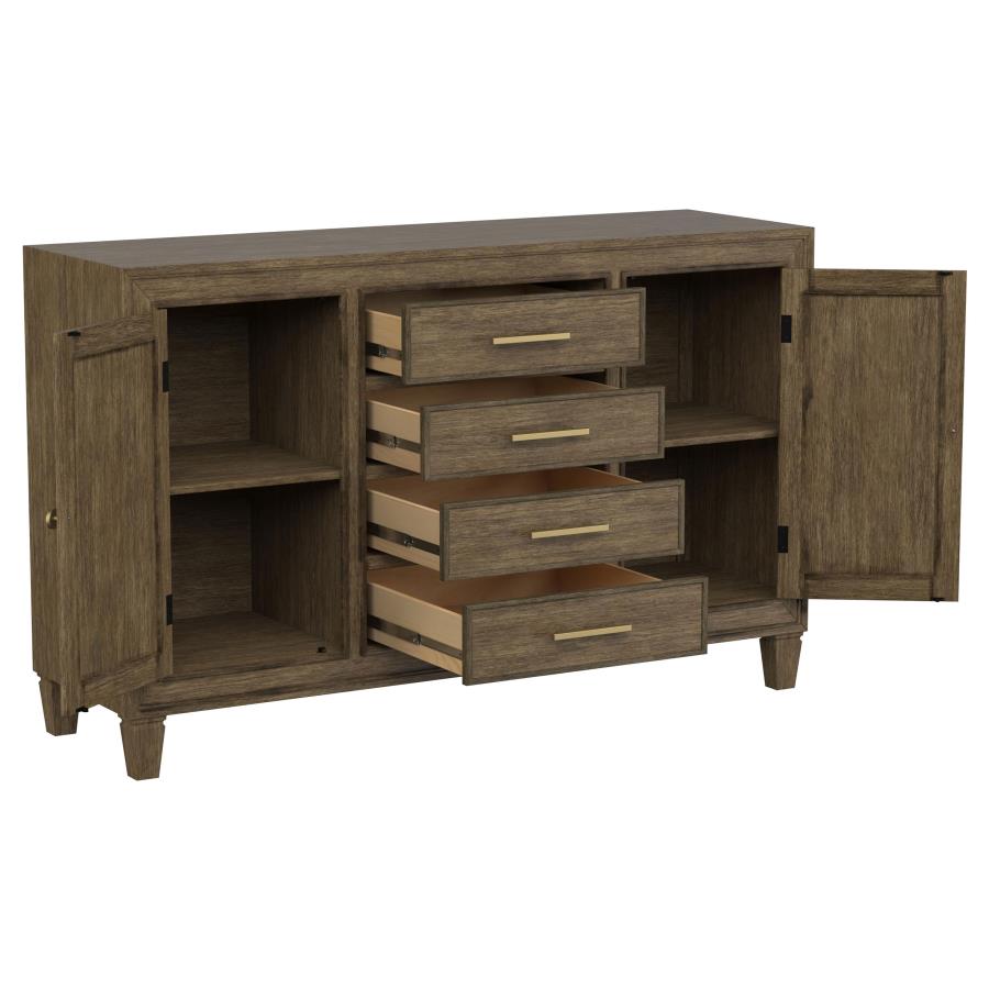 Matisse 4-drawer Sideboard Buffet Cabinet Light Brown view 3