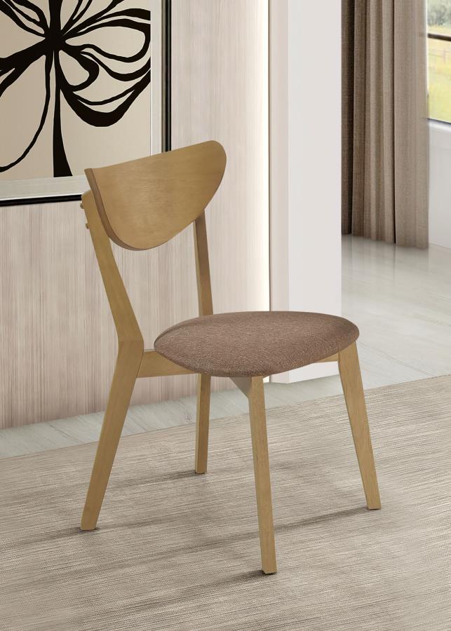 Elowen Wood Dining Side Chair Light Walnut (Set of 2) view 2