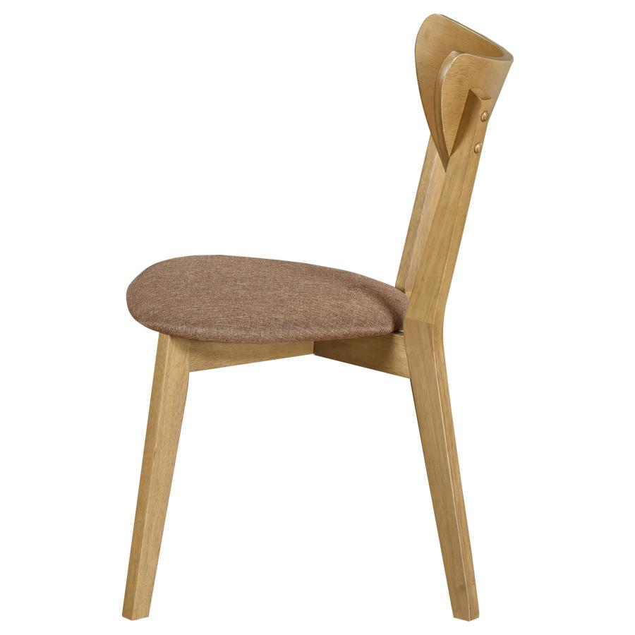 Elowen Wood Dining Side Chair Light Walnut (Set of 2) view 6