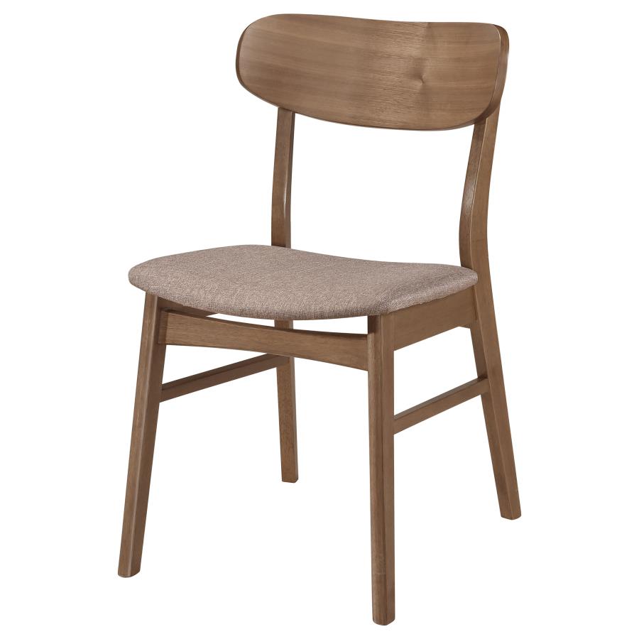 Dortch Dining Side Chair Walnut and Brown (Set of 2) view 5