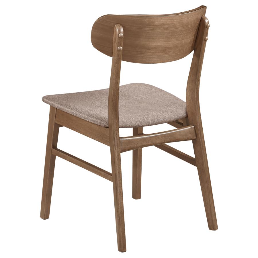 Dortch Dining Side Chair Walnut and Brown (Set of 2) view 7