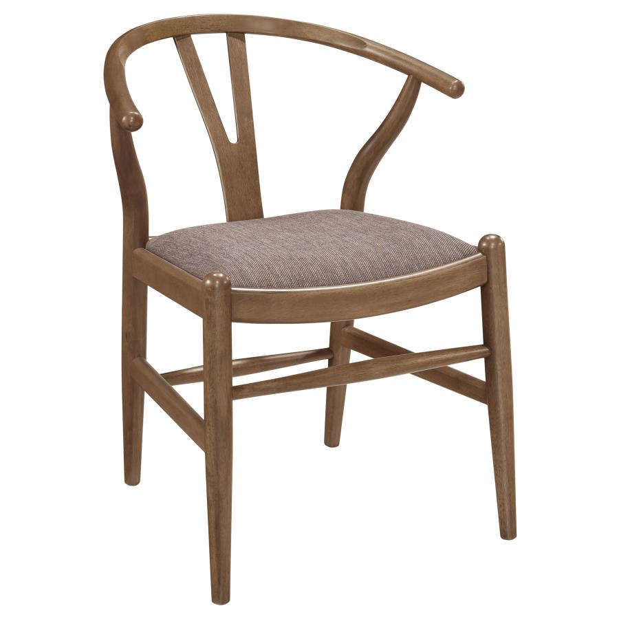 Dinah 5-piece Round Solid Wood Dining Set Walnut view 6