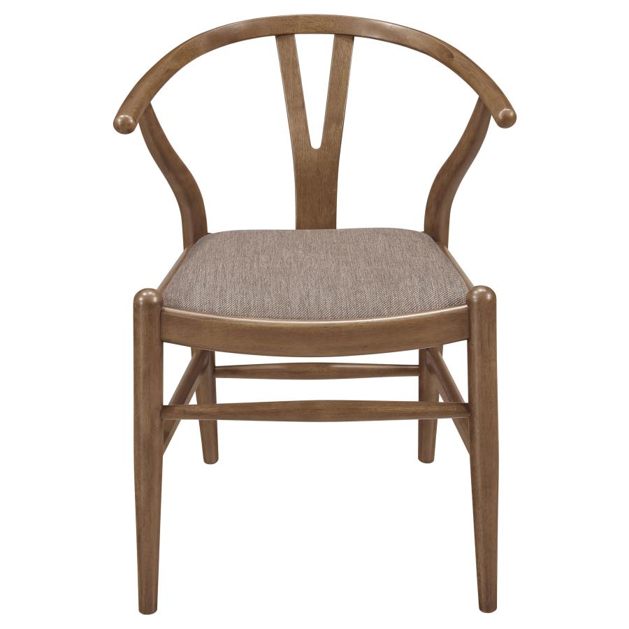 Dinah Wood Wishbone Dining Side Chair Walnut (Set of 2) view 4