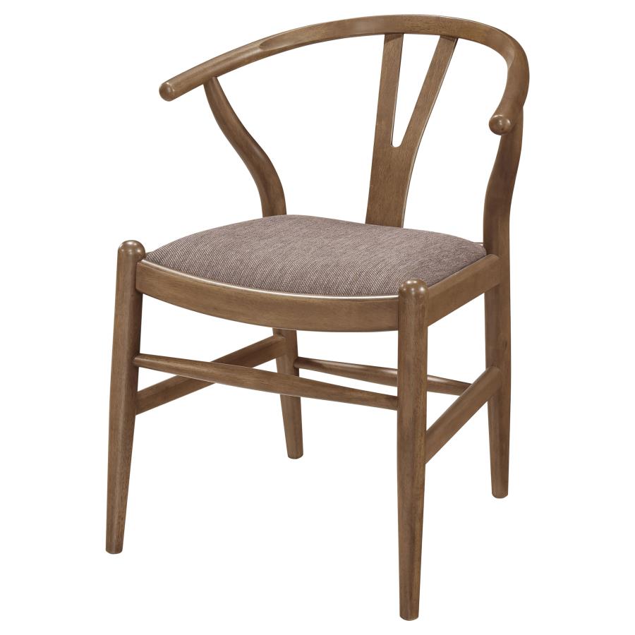 Dinah Wood Wishbone Dining Side Chair Walnut (Set of 2) view 5