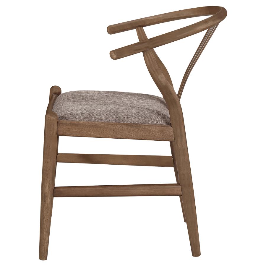 Dinah Wood Wishbone Dining Side Chair Walnut (Set of 2) view 6