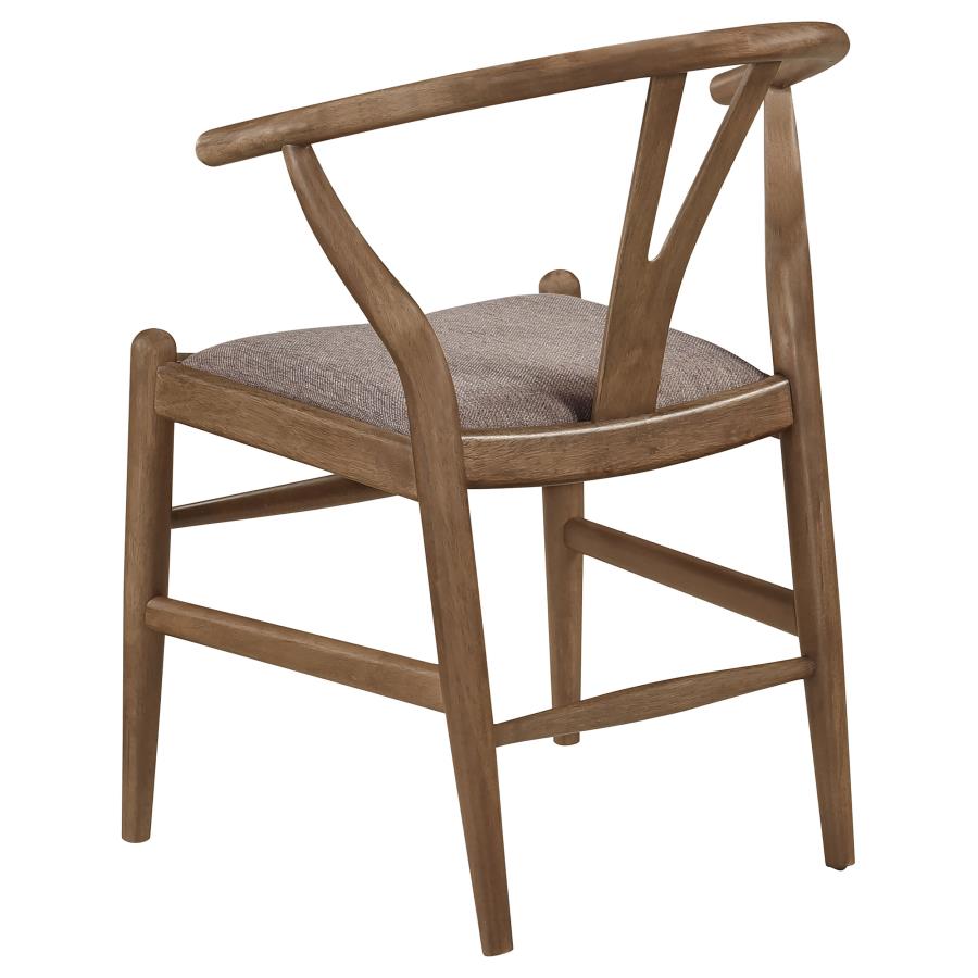 Dinah Wood Wishbone Dining Side Chair Walnut (Set of 2) view 7