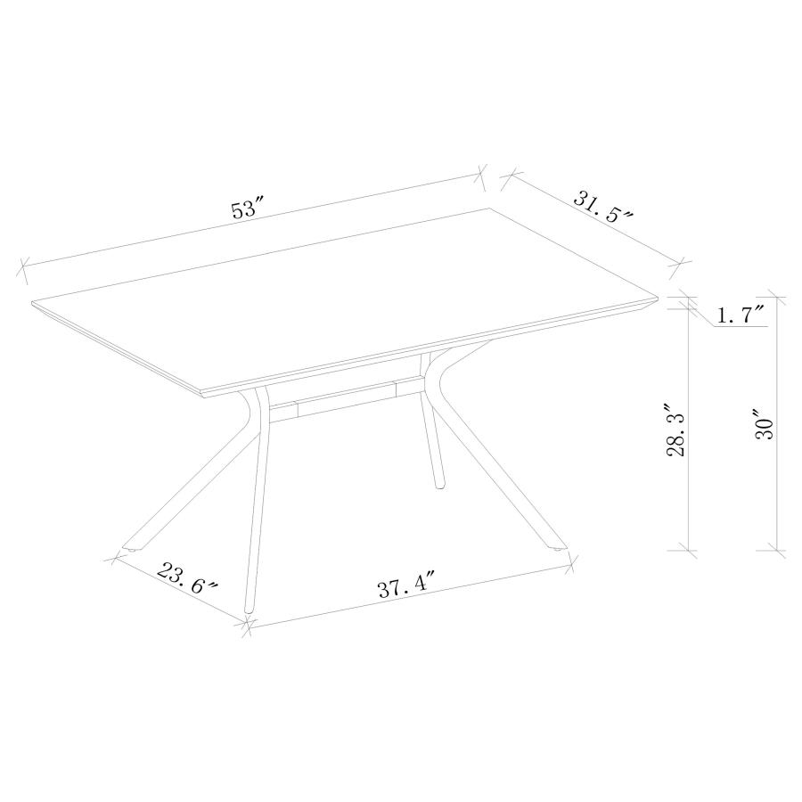 Edgecreek 53-inch Composite Wood Dining Table Light Brown view 7