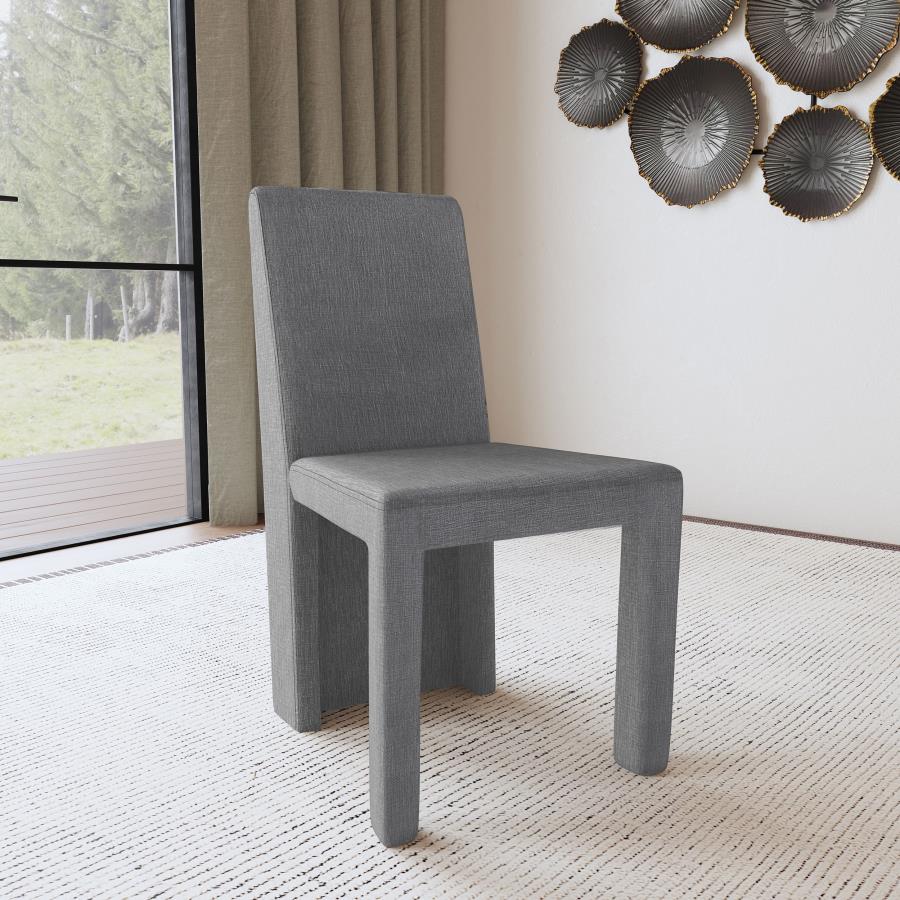 Tordera Velvet Upholstered Dining Side Chair Grey (Set of 2) view 2