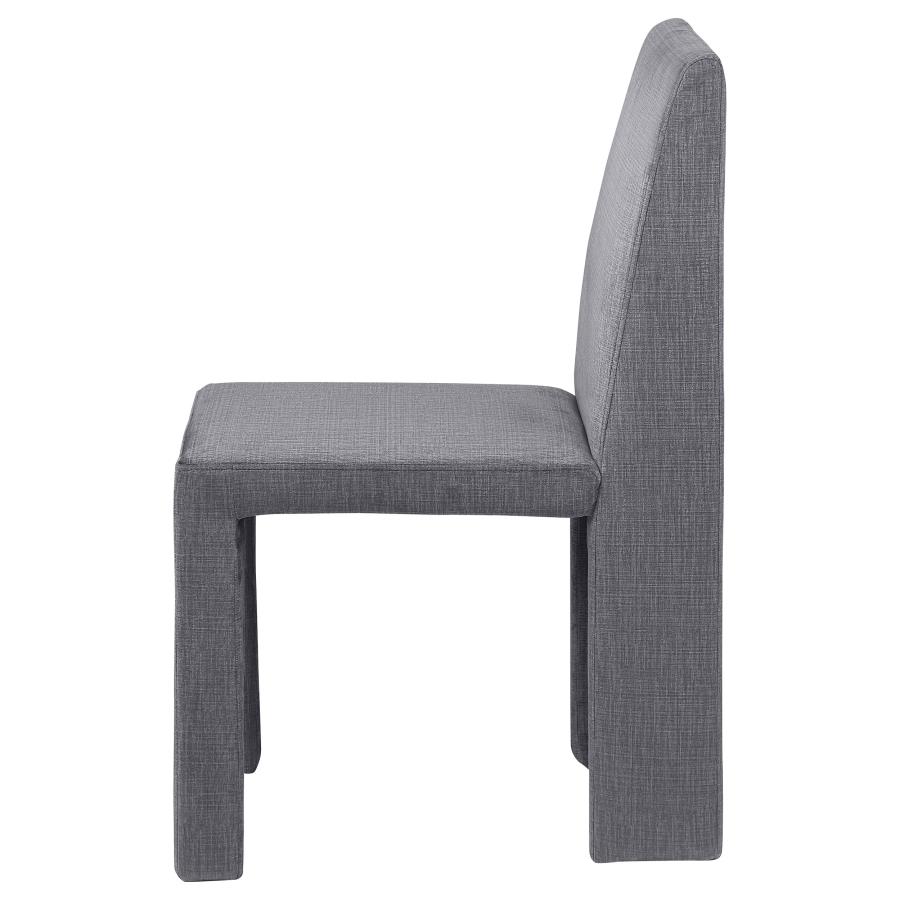 Tordera Velvet Upholstered Dining Side Chair Grey (Set of 2) view 6