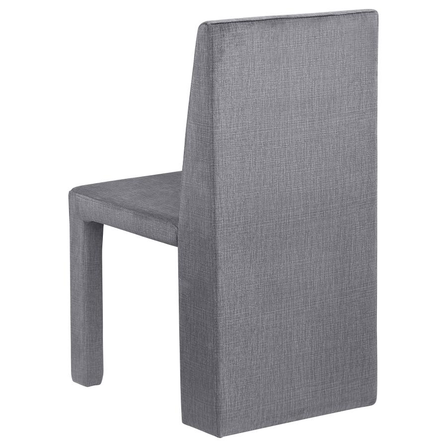 Tordera Velvet Upholstered Dining Side Chair Grey (Set of 2) view 7