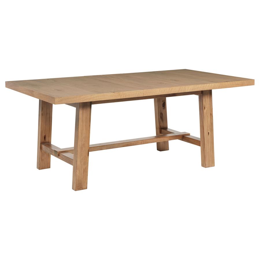 Middleton 7-piece Extension Leaf Dining Set Brown and Beige view 3