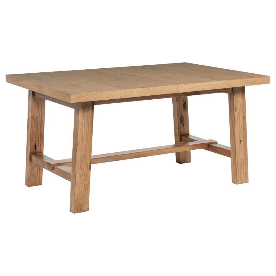 Middleton 76-inch Extension Leaf Dining Table Natural Brown view 4
