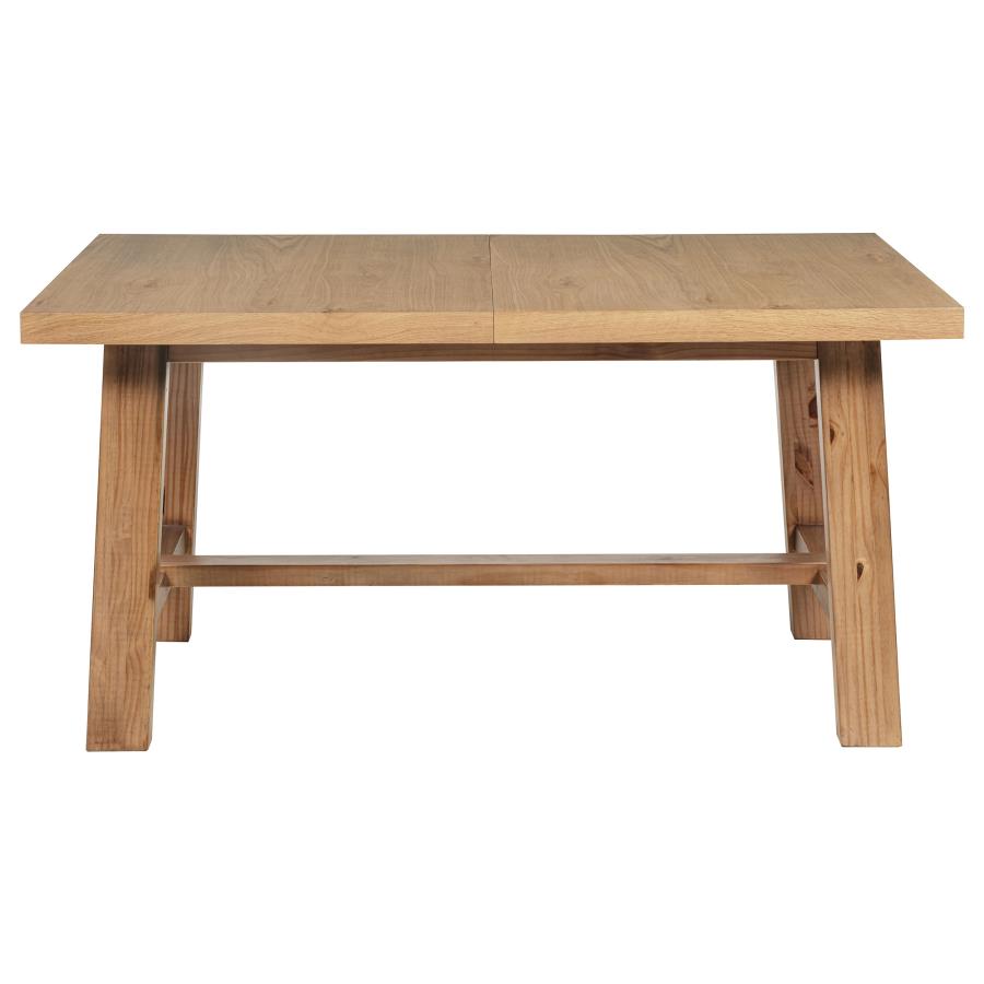 Middleton 76-inch Extension Leaf Dining Table Natural Brown view 6