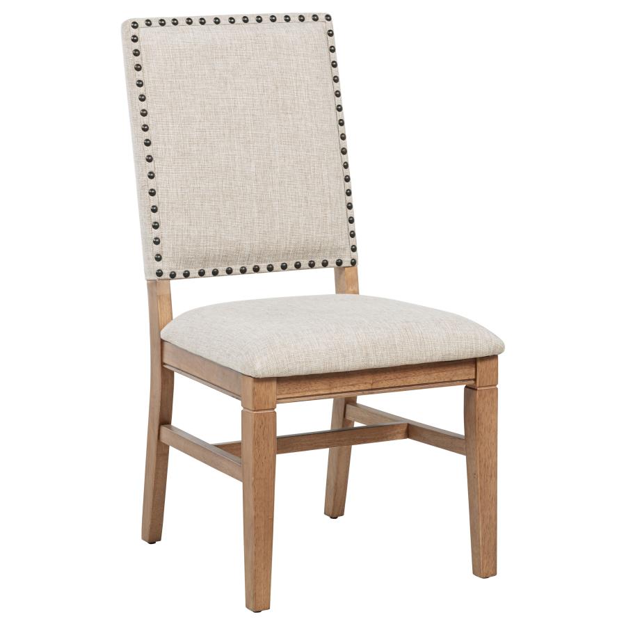 Middleton Upholstered Dining Side Chair Beige (Set of 2) view 3