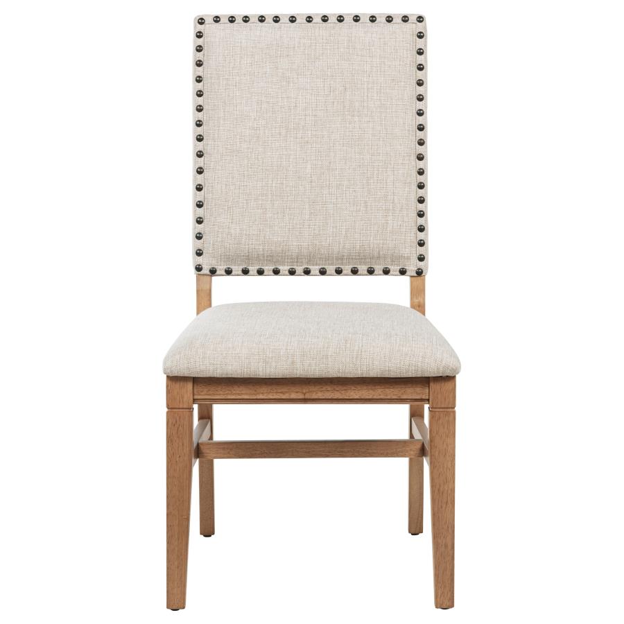 Middleton Upholstered Dining Side Chair Beige (Set of 2) view 4