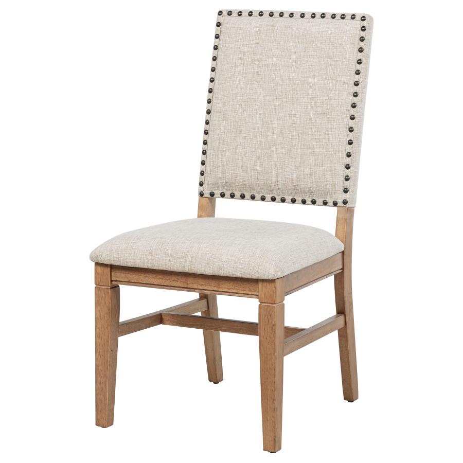 Middleton Upholstered Dining Side Chair Beige (Set of 2) view 5