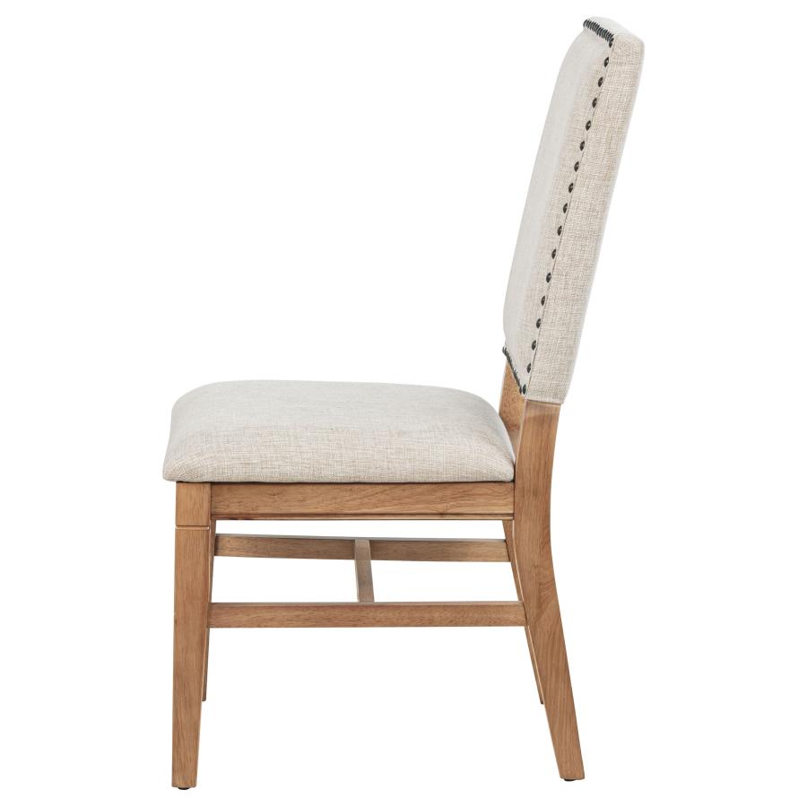 Middleton Upholstered Dining Side Chair Beige (Set of 2) view 6