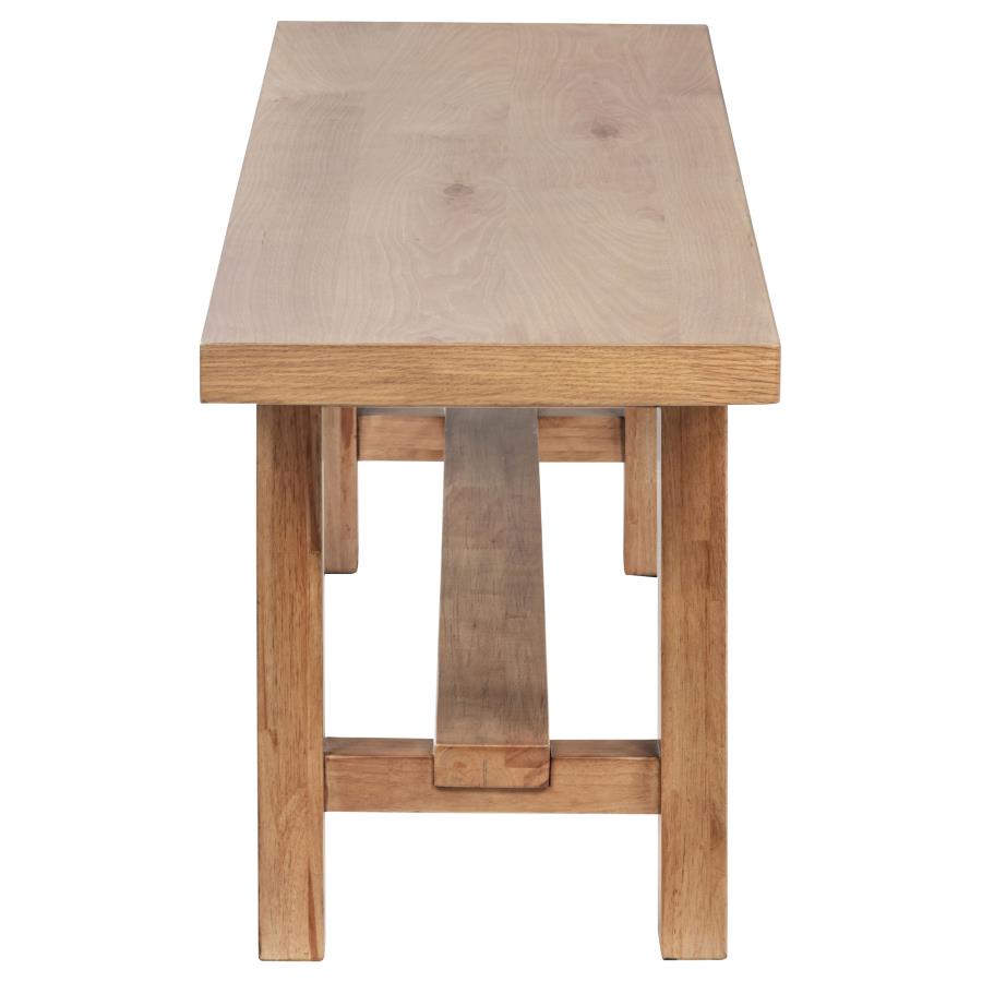 Middleton 60-inch Wood Backless Dining Bench Natural Brown view 4