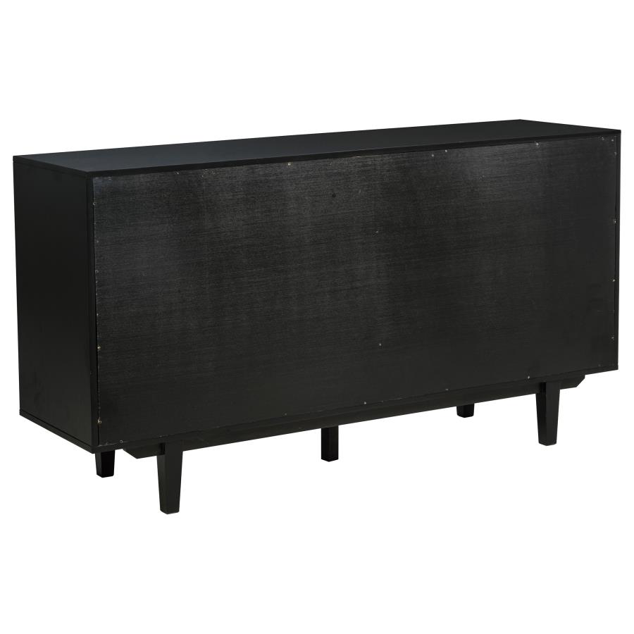 Middleton 4-door Sideboard Server with Dual Drawers Black view 7