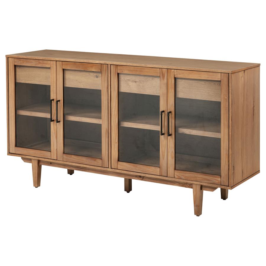 Middleton 4-door Sideboard Server with Dual Drawers Natural view 5