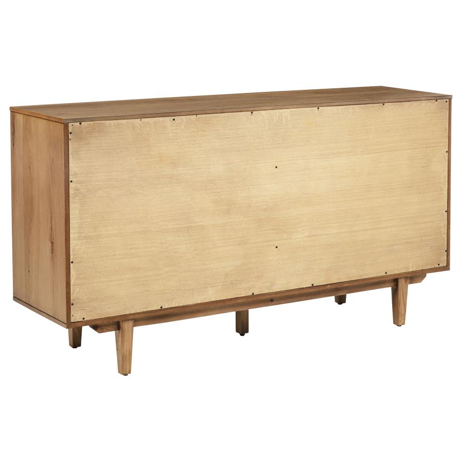 Middleton 4-door Sideboard Server with Dual Drawers Natural view 7