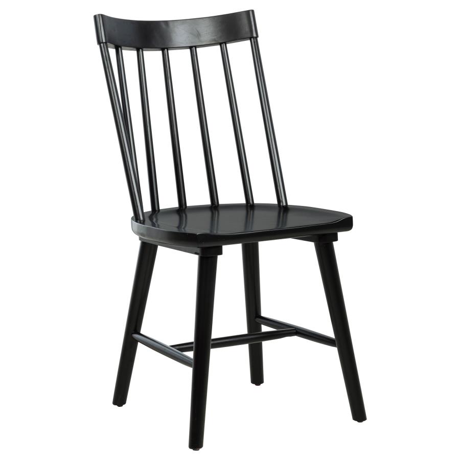Middleton Solid Wood Dining Side Chair Black (Set of 2) view 3