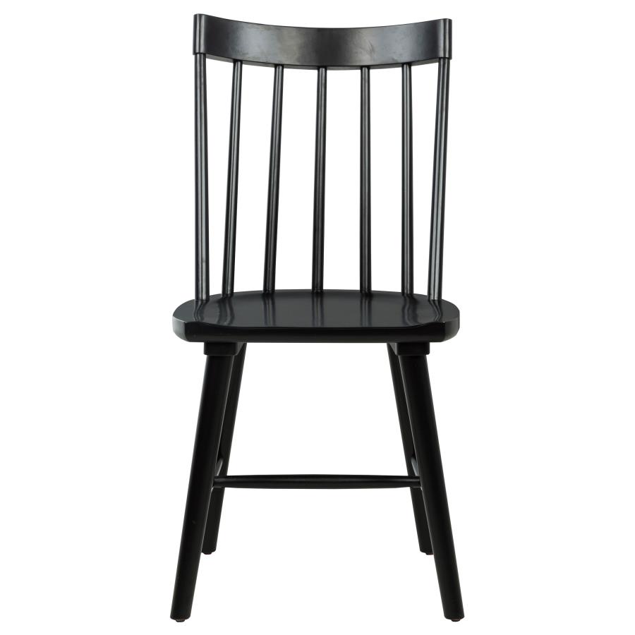 Middleton Solid Wood Dining Side Chair Black (Set of 2) view 4
