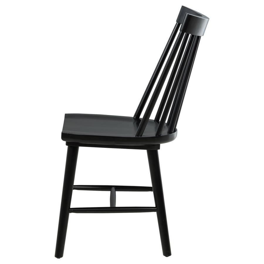 Middleton Solid Wood Dining Side Chair Black (Set of 2) view 6