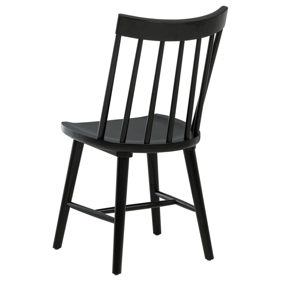 Middleton Solid Wood Dining Side Chair Black (Set of 2) view 7