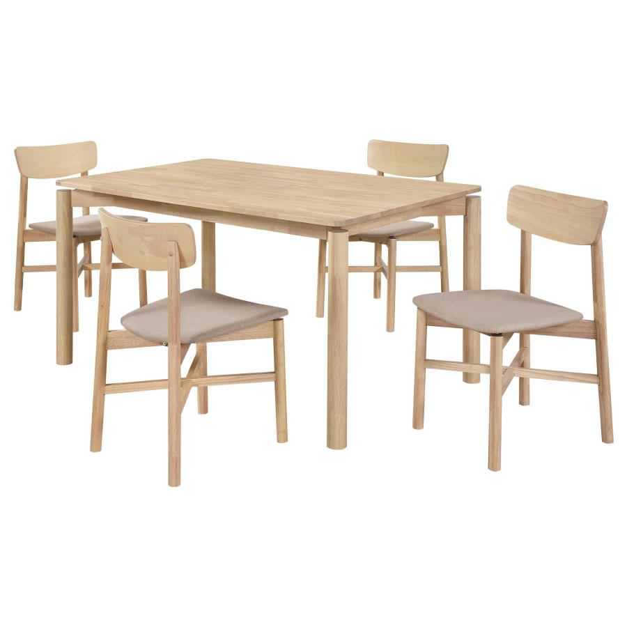Parkridge 5-piece 59-inch Wood Dining Set White Washed view 2