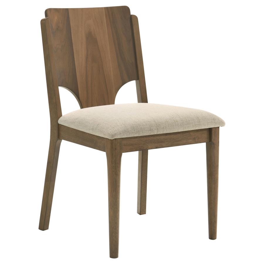 Crestmore Dining Chair Upholstered Seat Walnut (Set of 2) view 3