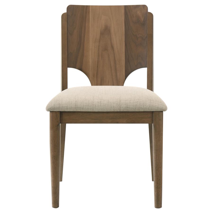 Crestmore Dining Chair Upholstered Seat Walnut (Set of 2) view 4