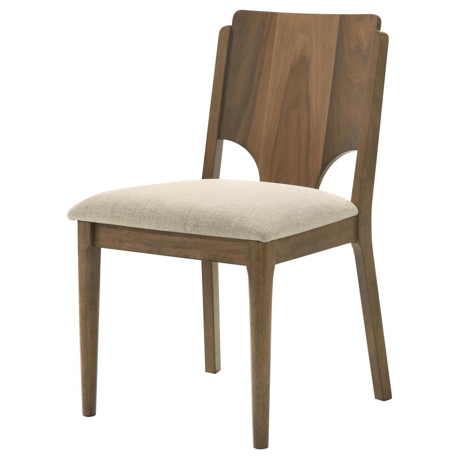 Crestmore Dining Chair Upholstered Seat Walnut (Set of 2) view 5