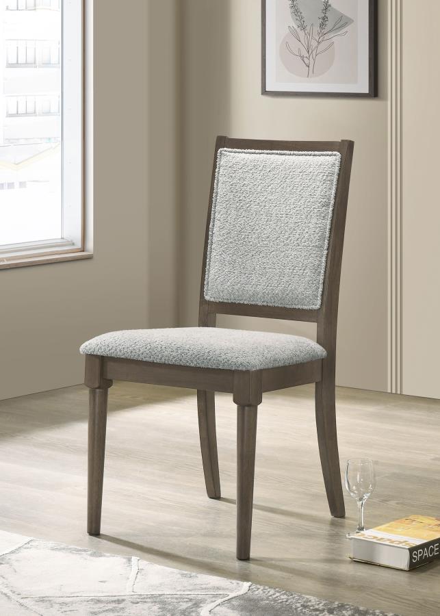 Onslow Upholstered Dining Side Chair Dark Brown (Set of 2) view 2