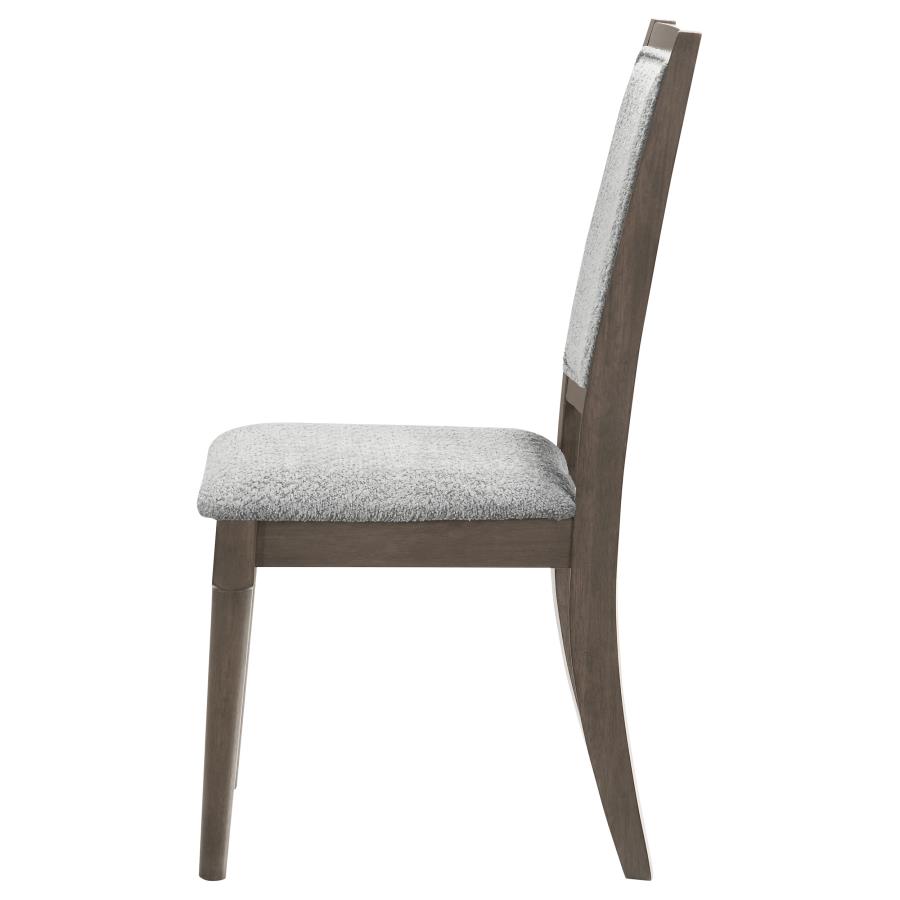 Onslow Upholstered Dining Side Chair Dark Brown (Set of 2) view 6
