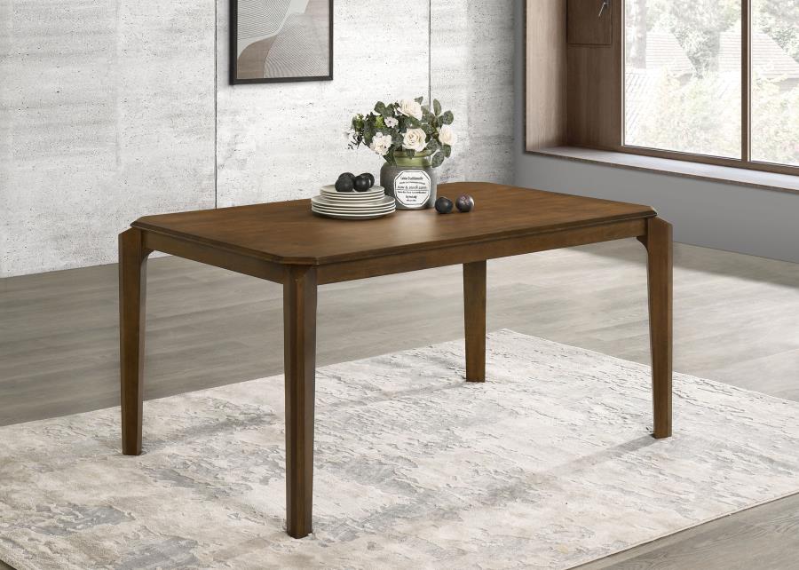 Almonte 59-inch Rectangular Wood Dining Table Dark Brown view 2