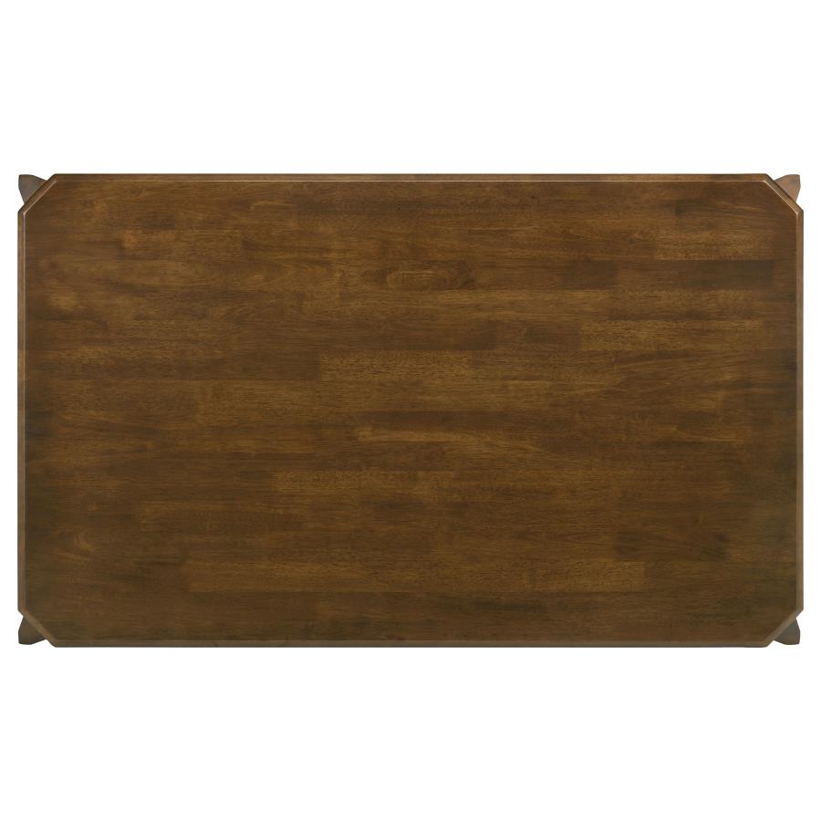 Almonte 59-inch Rectangular Wood Dining Table Dark Brown view 5