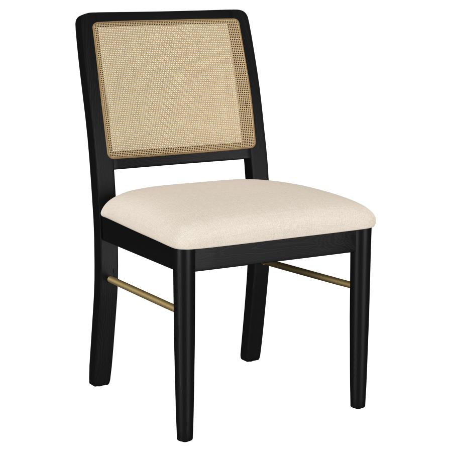 Arini 5-piece Extension Leaf Dining Table Set Sand Wash and Black view 7