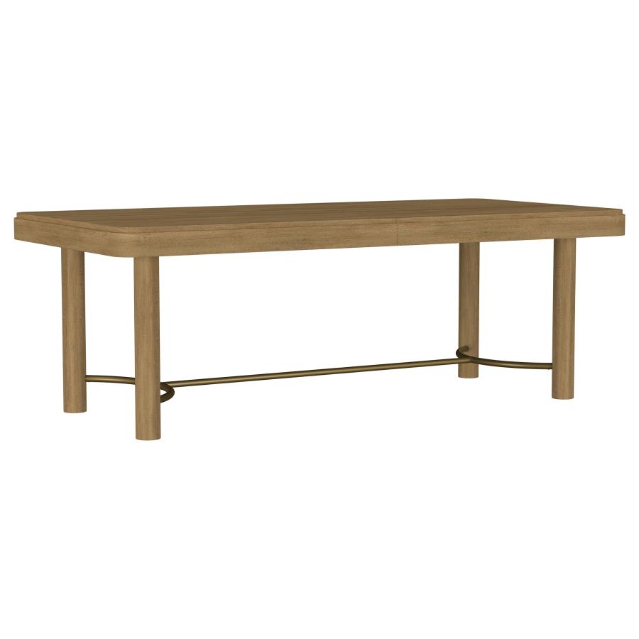 Arini 5-piece Extension Leaf Dining Table Set Sand Wash view 3