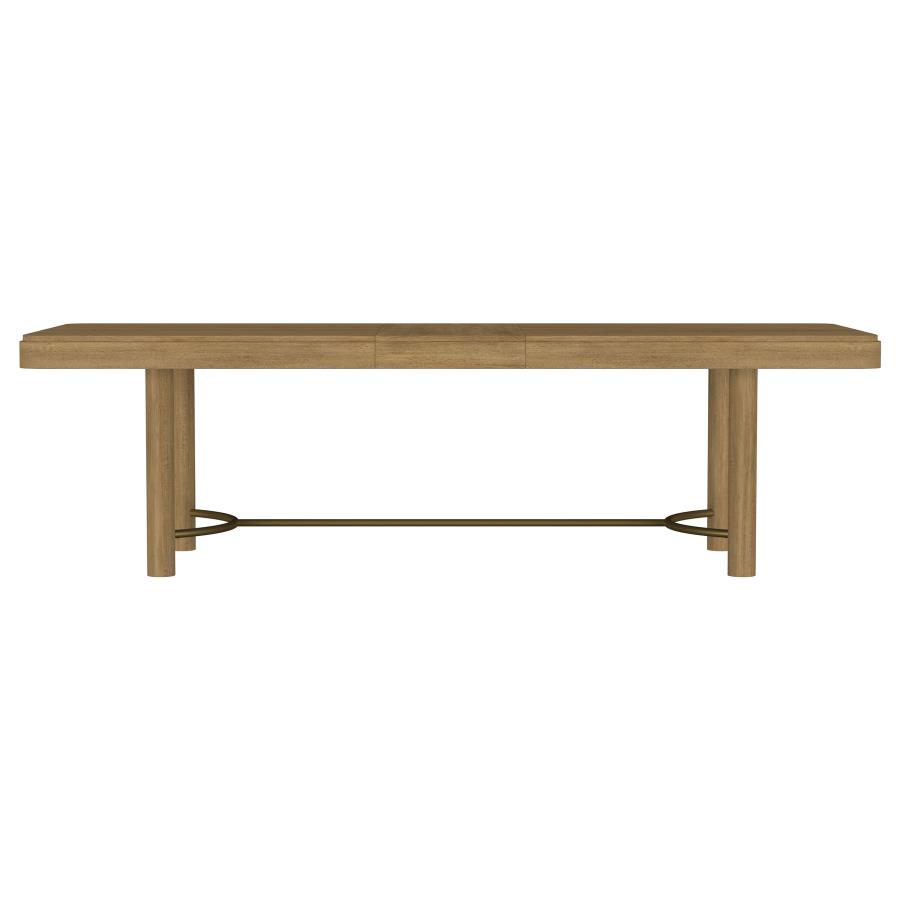 Arini 7-piece Extension Leaf Dining Table Set Sand Wash and Black view 4