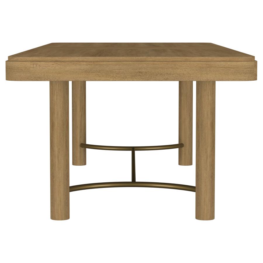 Arini 7-piece Extension Leaf Dining Table Set Sand Wash view 5