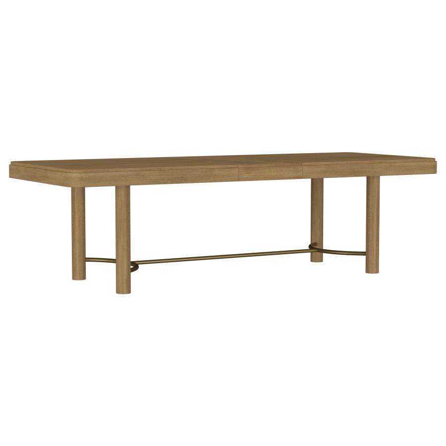 Arini 104-inch Extension Leaf Dining Table Sand Wash view 3