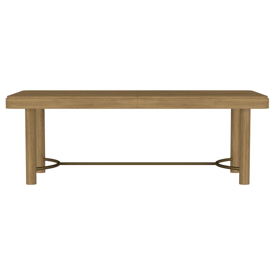 Arini 104-inch Extension Leaf Dining Table Sand Wash view 4