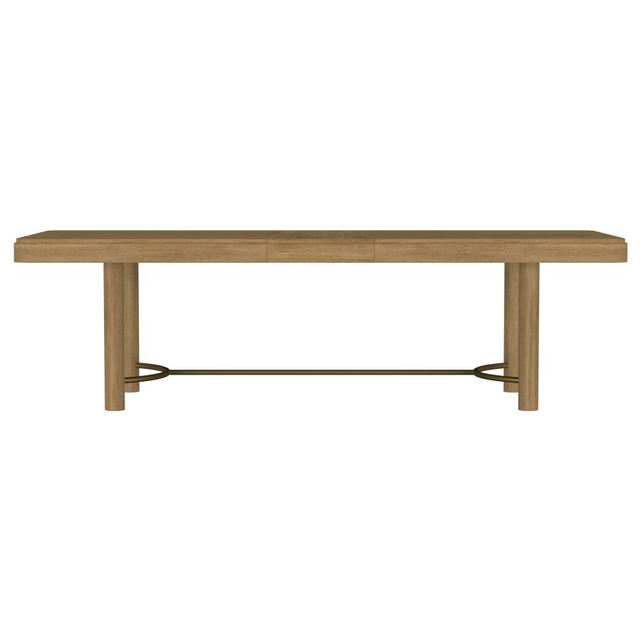 Arini 104-inch Extension Leaf Dining Table Sand Wash view 5