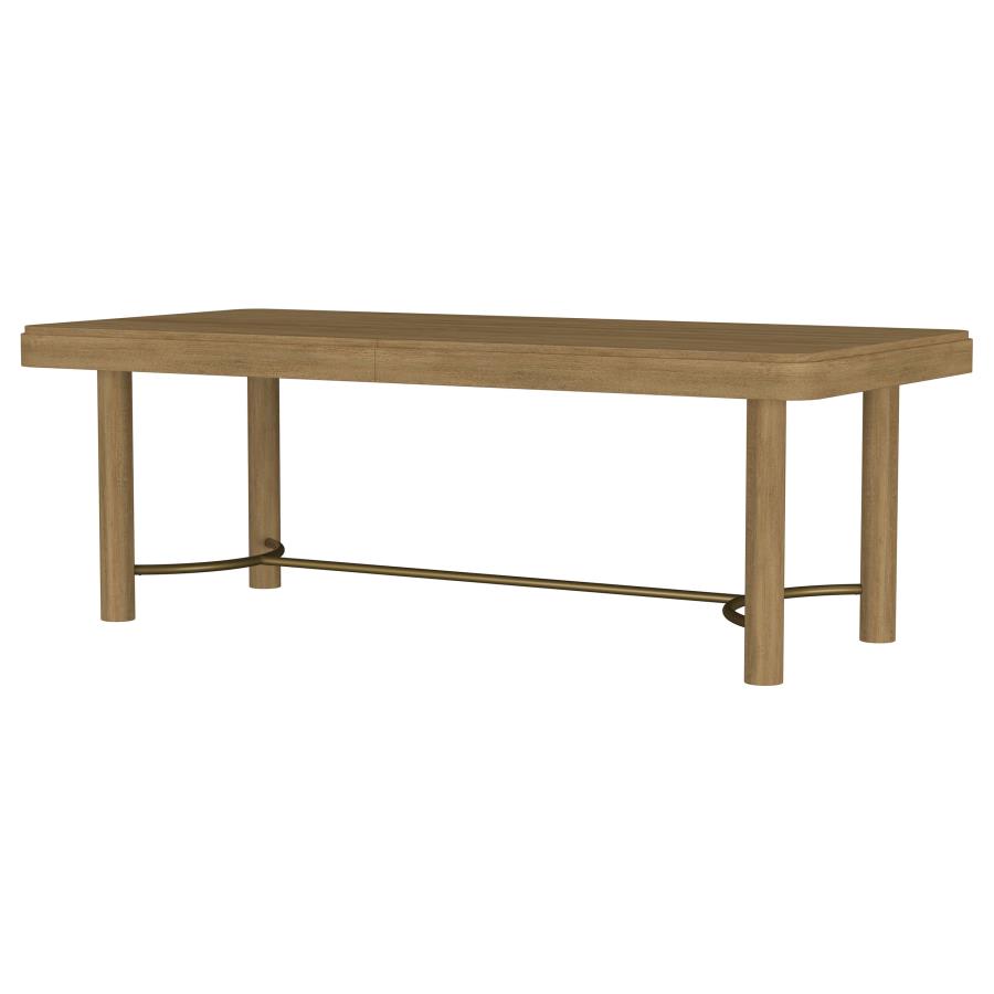 Arini 104-inch Extension Leaf Dining Table Sand Wash view 6