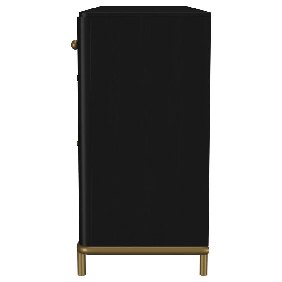 Arini 2-drawer Cane Door Dining Sideboard Server Black view 6