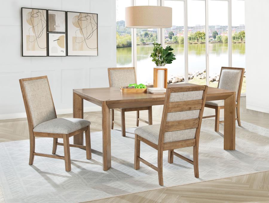 Bruner 5-piece 72-inch Rectangular Dining Set Natural Brown — Category_6