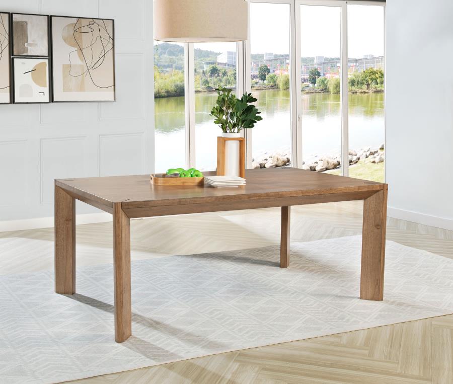 Bruner 72-inch Rectangular Wood Dining Table Natural Brown view 2