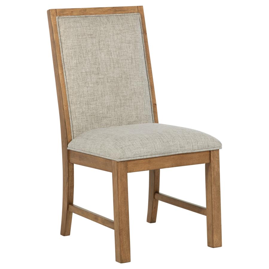 Bruner Upholstered Side Chair Natural Brown (Set of 2) view 3