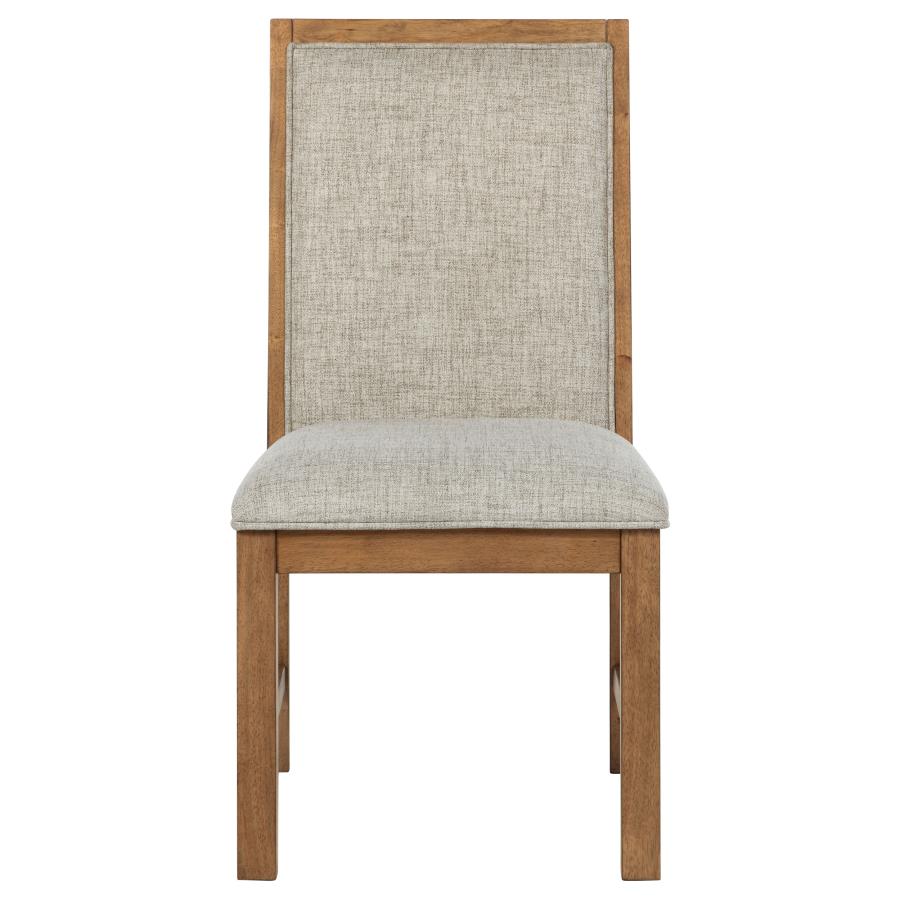 Bruner Upholstered Side Chair Natural Brown (Set of 2) view 4